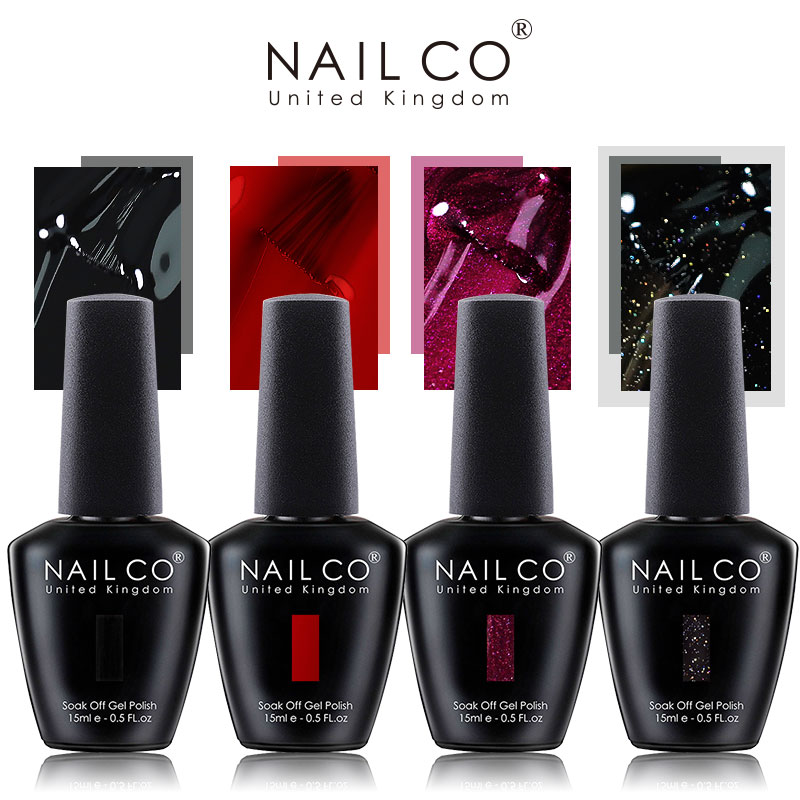 Best of NAILCO 15ml Dark Gel Nail Polish Semi-permanent Varnish Hybrid UV Nails Art Glitter Colors Gel Polish Manicure Enamels For Nails Reviews & Tips