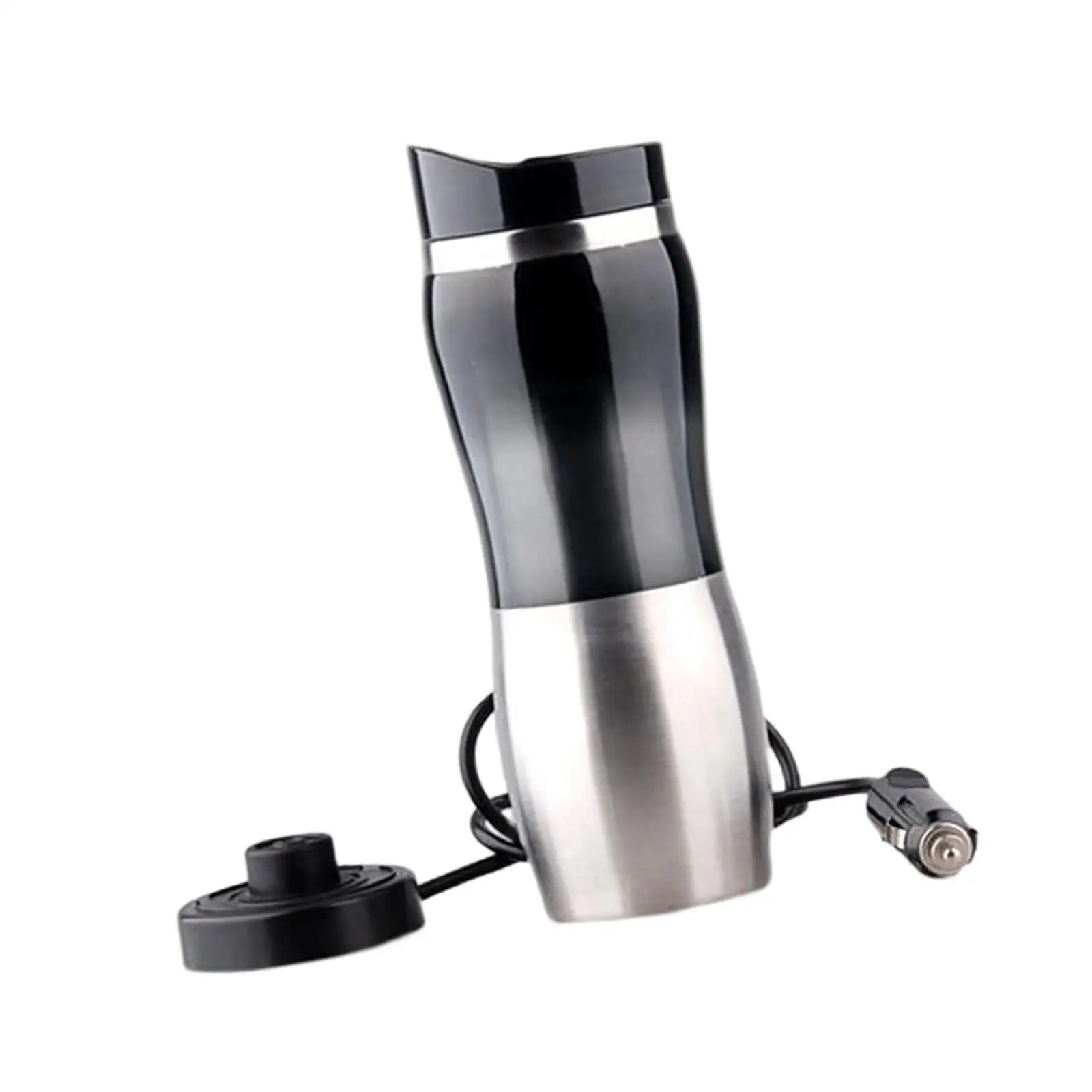 Car Electric Kettle 400ml 12V Portable in Car Electric Car Water Heater Mug for Tea Camping Boat Hot Water Eggs Travel