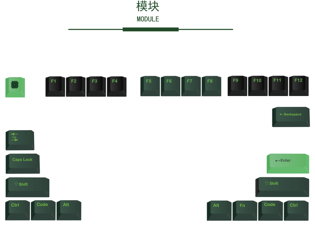 Keycap verde, sublimação cereja, PBT, japonês, inglês, 129-Key, 108, 61, 98