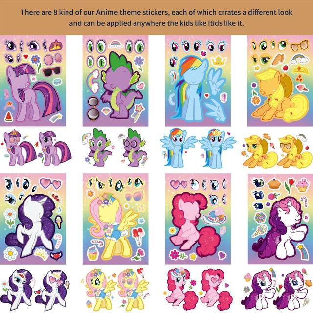 My Little Pony Desenhos Animados Adesivos, Ins Kawaii, De Alto Valor,  Criativo Colorido Caso Do Telefone Móvel, DIY Adesivos Decorativos,  Presente De Férias - AliExpress