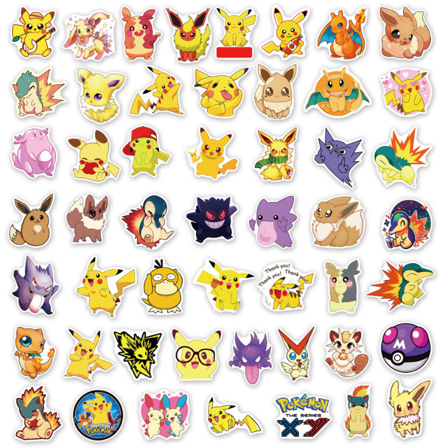 Adesivo Decorativo Pokemon Pikachu Pequeno