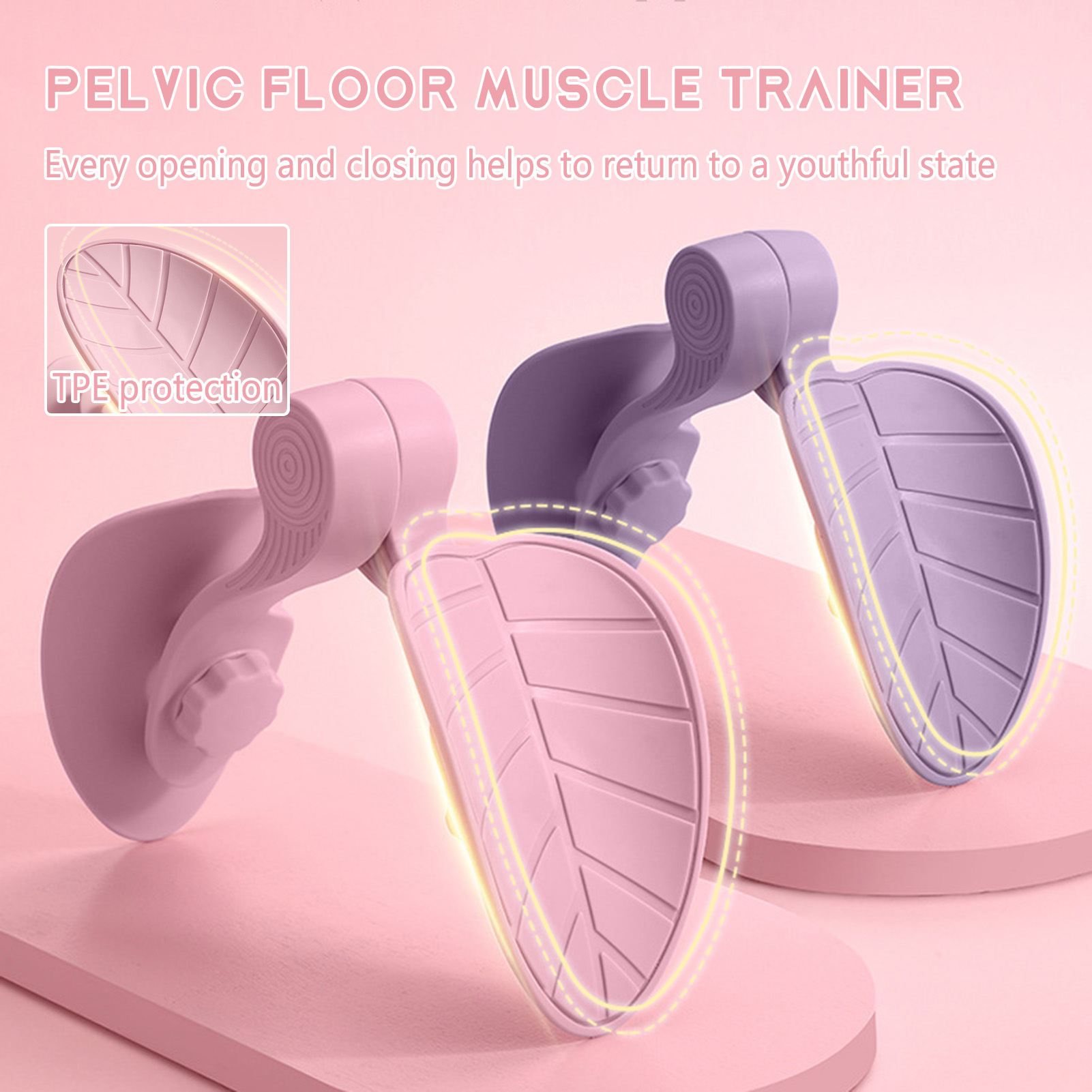 Kunststoff-Hüft-und Becken trainer drehbares Fitness gerät zur Stärkung des Beckenbodens – Detail 5