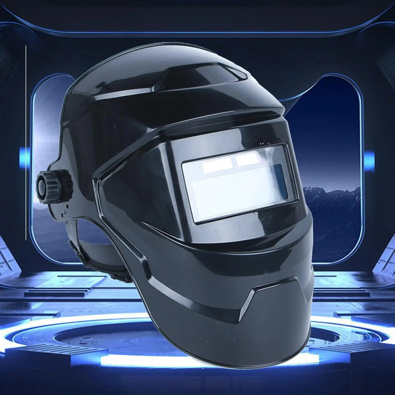 Large Viewing Auto Darkening Welding Helmet Lightweight Head Mounted Welding Helmet Welder Mask for TIG Mig ARC Grinding Plasma
