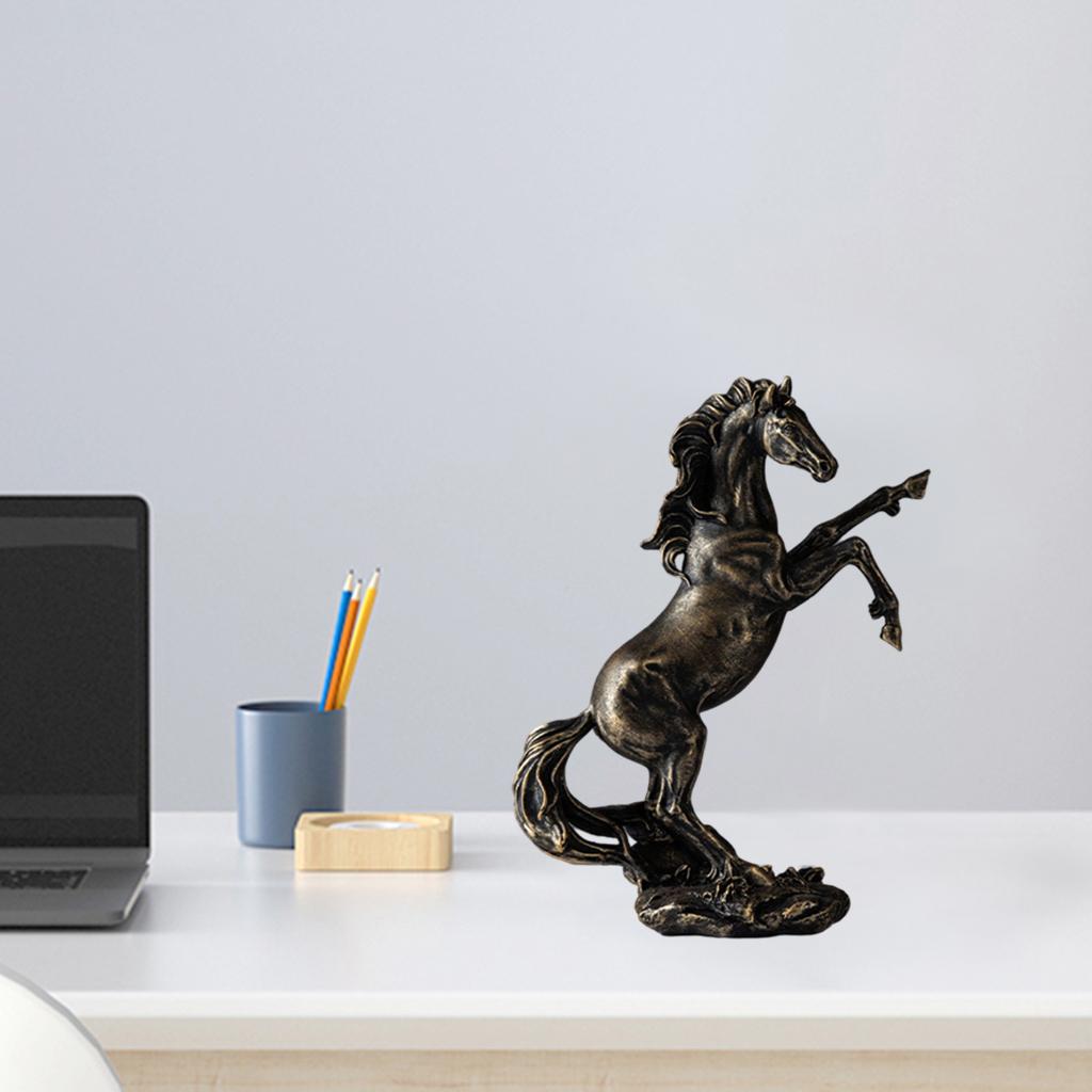 Horse Bronze Figurine Renaissance Style Solid Living Room Horse Sculpture