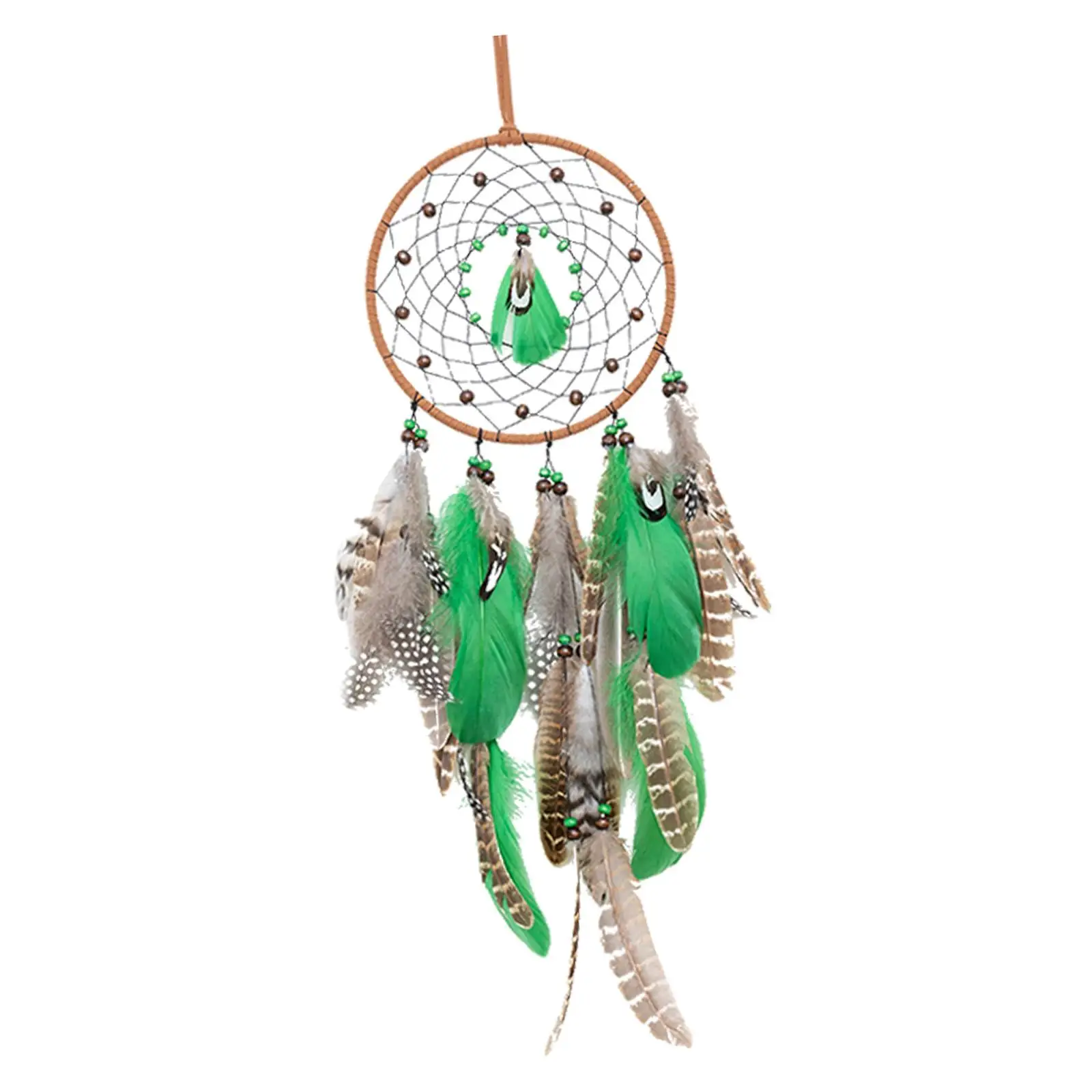 Dream Catcher Wall Hang Portable with Feathers Dream Net Home Decoration Handmade Ornament for Home Native Gift Car Children
