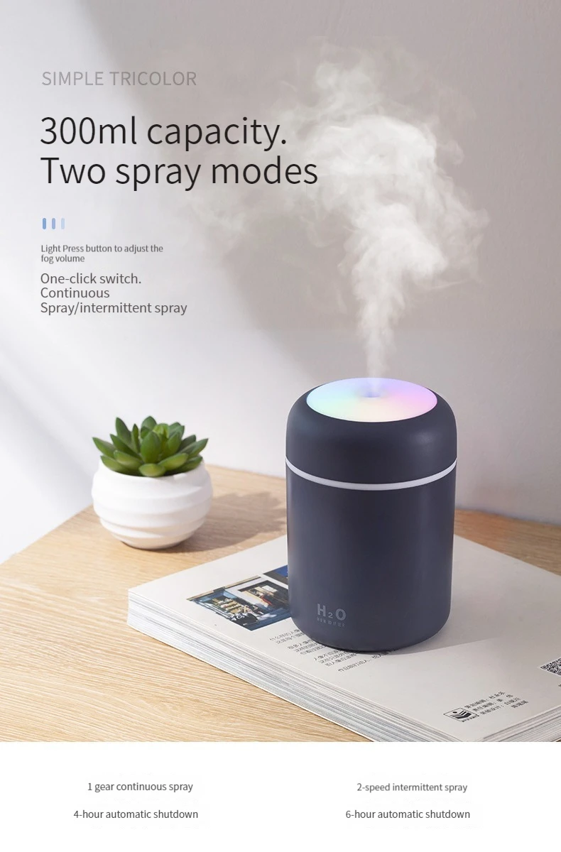 Title 5, Humidificateur à tasse colorée Usb, Mini humidi...