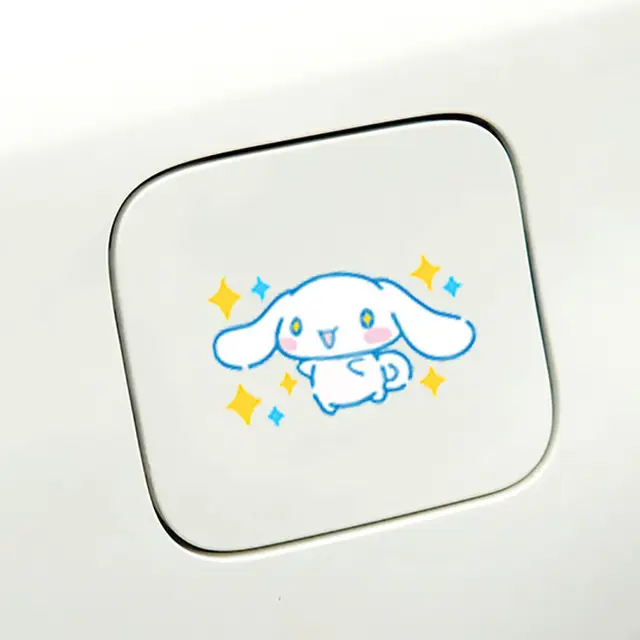 Cute Sanrio Cartoon Cinnamoroll Sticker Electric Car Laptop Ipad