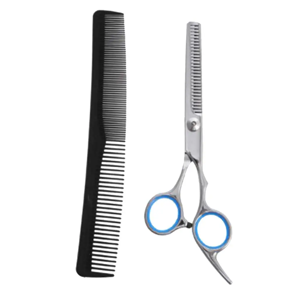 Pro Hairdressing Hair Cutting Scissors Thinners Barber Salon with Comb Set