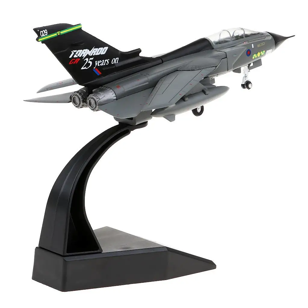 1/100 Black Alloy Panavia Tornad Fighter  Plane Aeroplane Collection