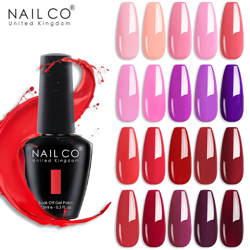 Best of NAILCO 15ml Red Winter Color Vernis Semi Permanent UV Varnish Gel Nail Polish Nails Art Gel Manicure Design TOP BASE Hybrid Reviews & Tips