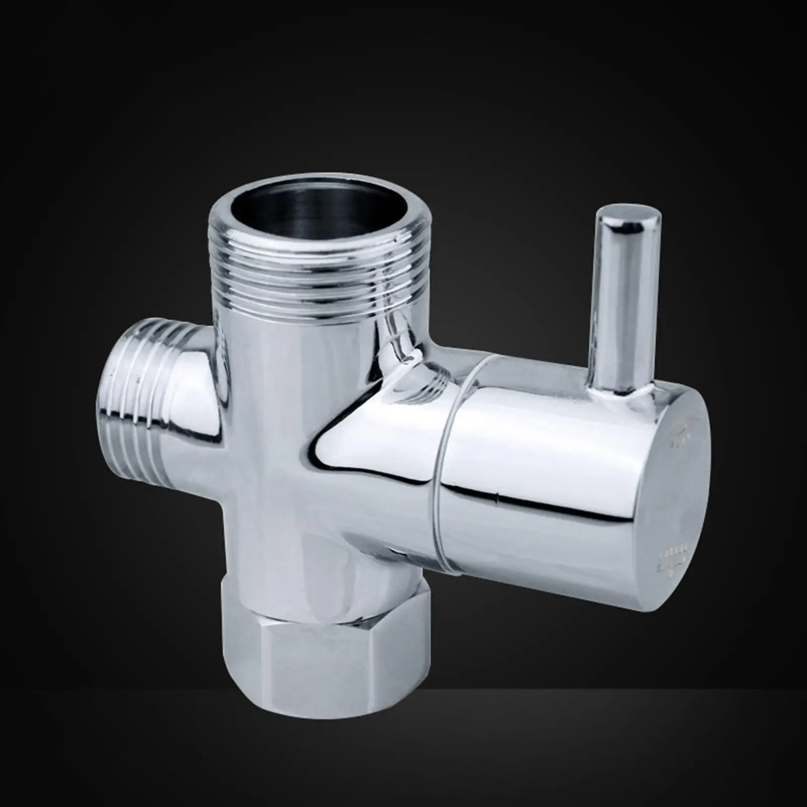 T Adapter Diverter Valve Shower Head Brass Faucet for Bathroom Hotel Kitchen