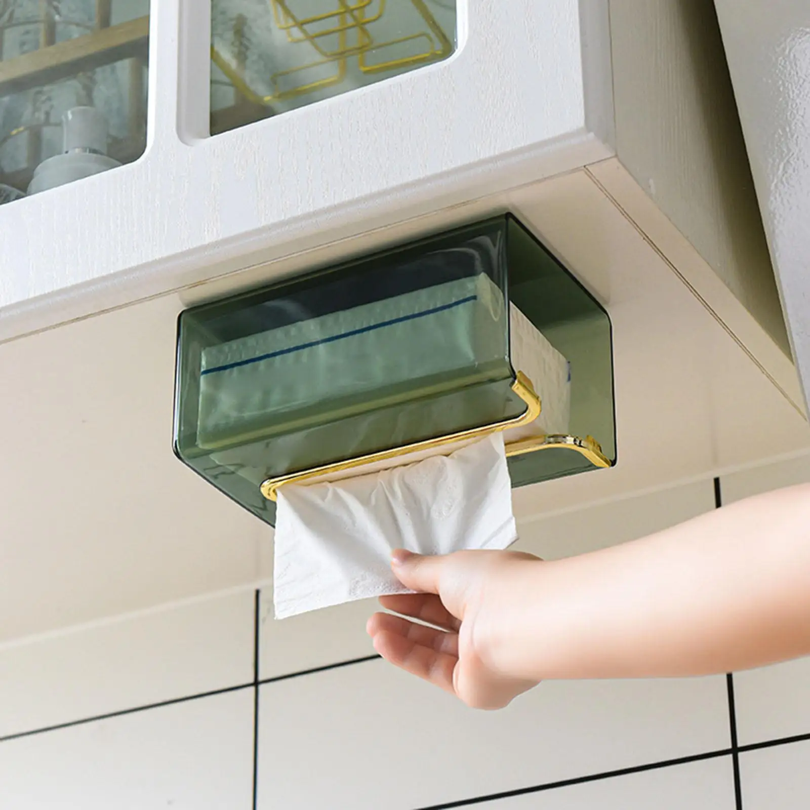 Clear Tissue Holders Facial Tissue Holder Case Toilet Tissue Dispensers Tissue Box Holder for Office