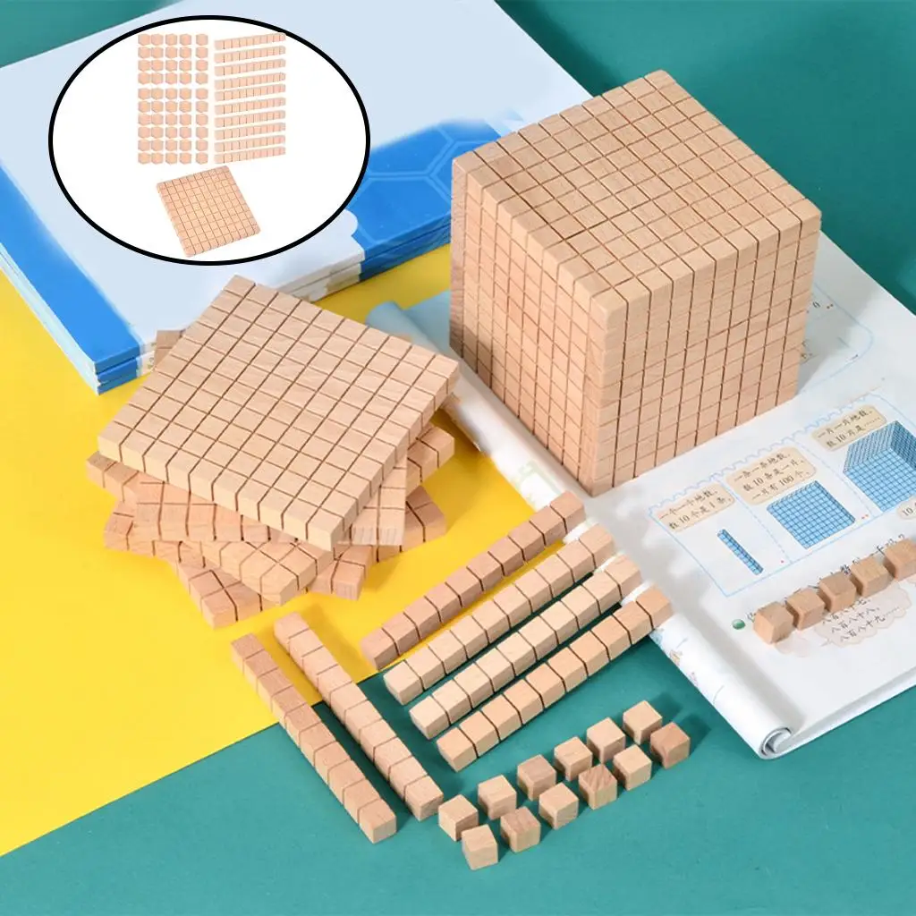 Montessori base Ten Blocks Math Manipulative Counting Math Games Early Math Learning for Kindergarten Kids