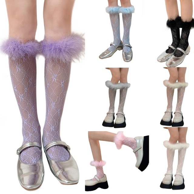 Women's Knee High Socks – Lace & Lilac