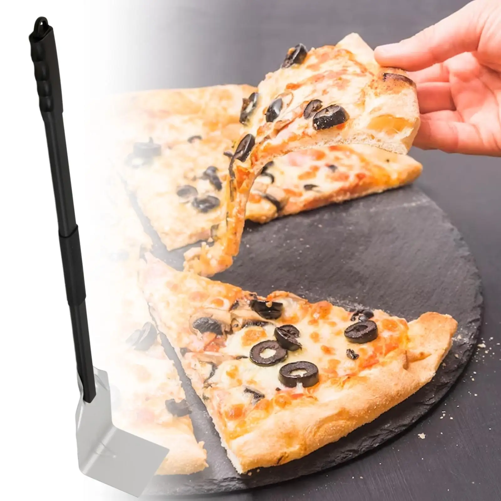 Pizza Oven Cleaning Rake Ash Shovel Scraper Hook Ash Rake Pizza Oven Rake for Fireplaces Outdoor Home Kitchen Tools
