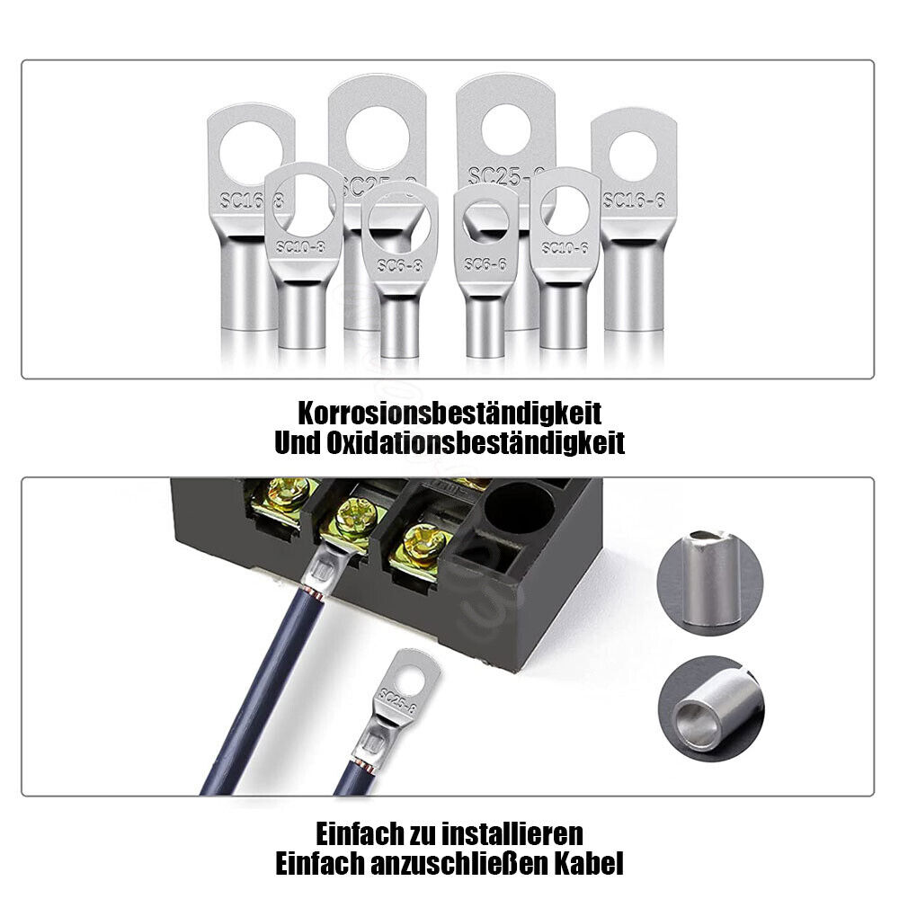 solda, terminal de bateria cabo desencapado com caixa, SC4-25, 170pcs