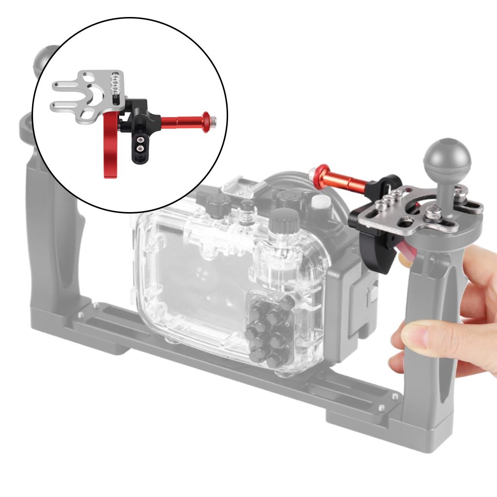 Scuba Diving Shutter Extension Rod Adapter for Panansoic Aluminum Alloy Professional Easy to Install Convenient to Carry