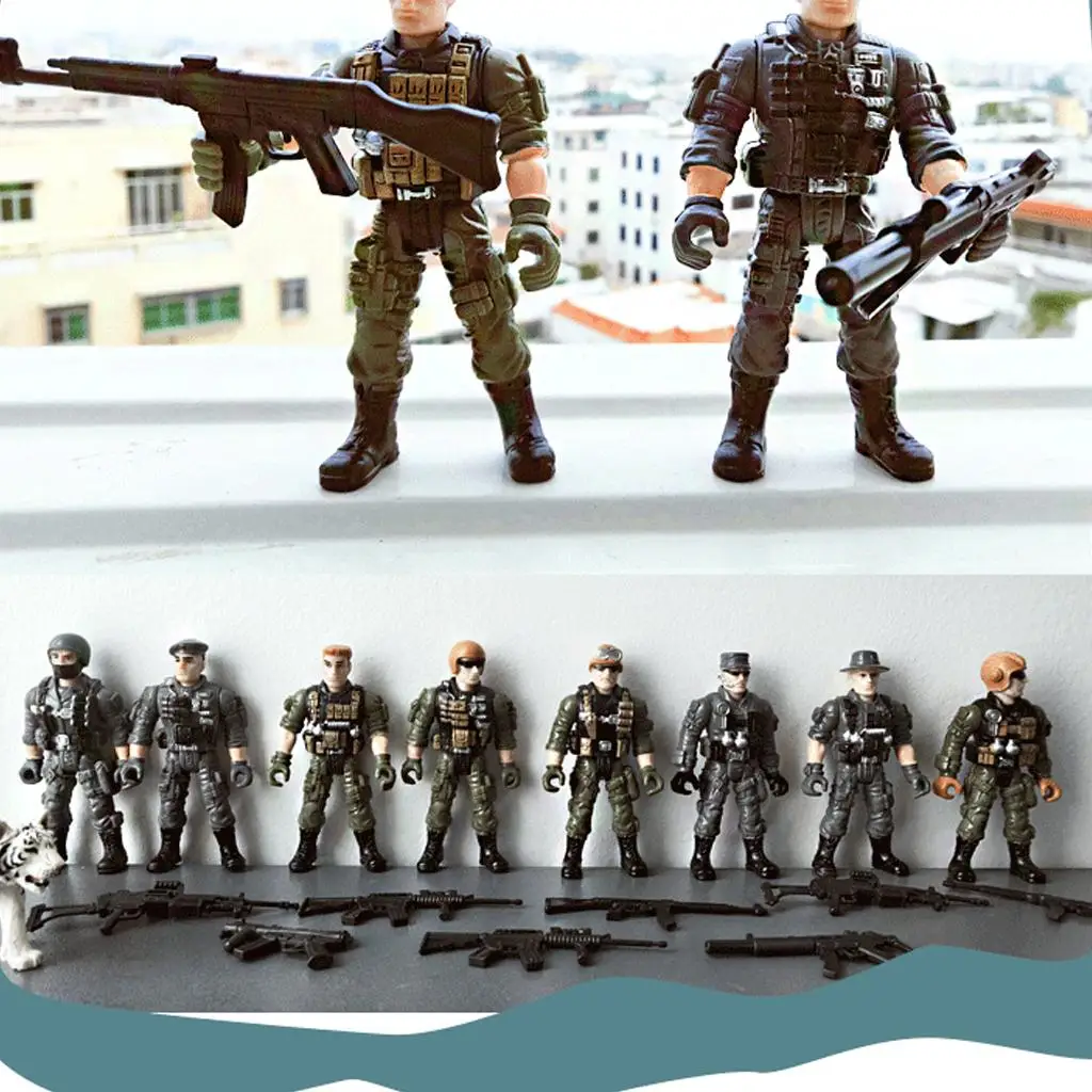 Flexible  Soldiers Model Assembly Detachable  Table Accessories