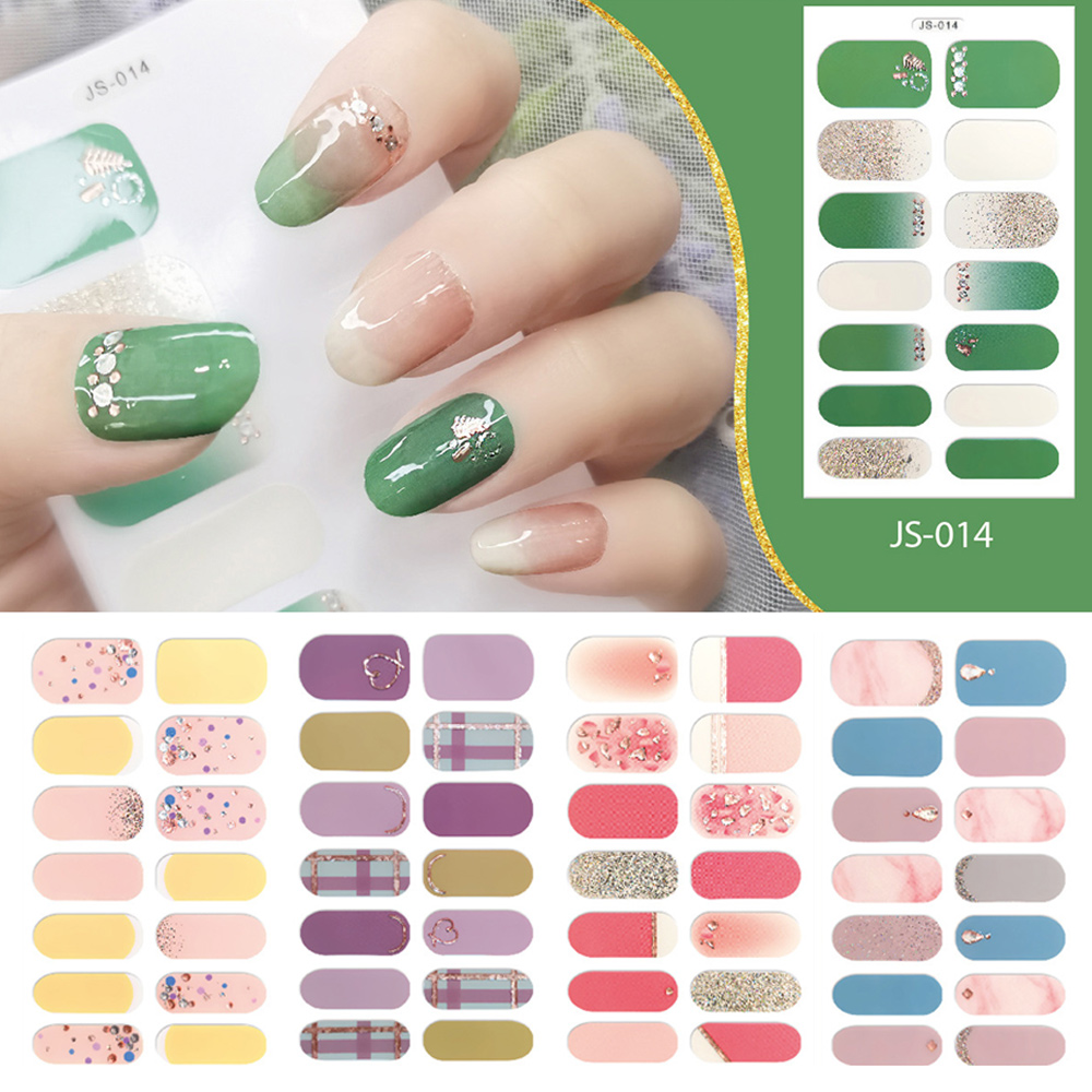 Best of Nail Polish Strips Self-Adhesive Art Design Sticker Full Cover Gel Wraps Colorful Stickers For Women Decals Decoration Sliders Reviews & Tips