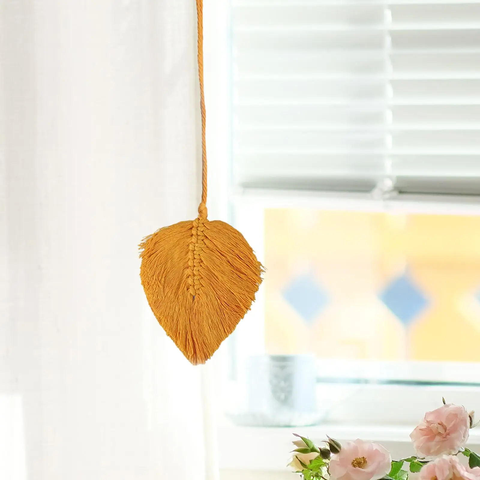 Curtain Tiebacks Decorative Boho Hand Woven Nordic Tie Backs Wall Tapestry for Bedroom Living Room Home Decor