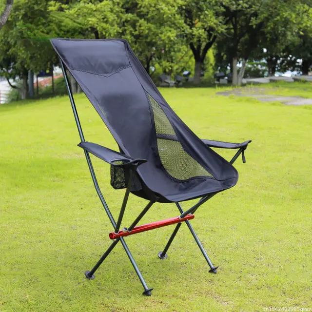 Folding Portable Camping Chairs Travel Picnic Fishing Beach BBQ Ultralight  Chair Outdoor Garden Backpacking Hiking Moon Chair - AliExpress
