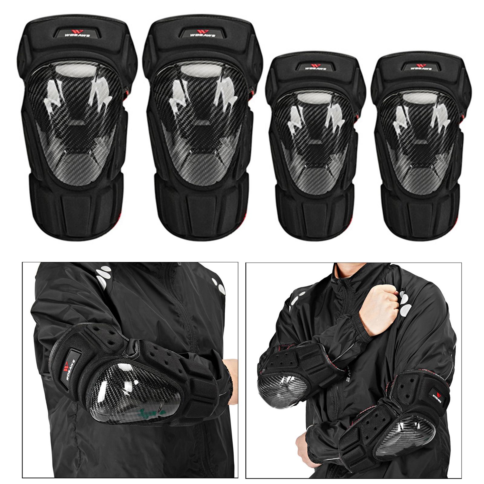 Motorcycle Elbow Knee Pads Knee Protector Brace Bike Skating Protective Gear