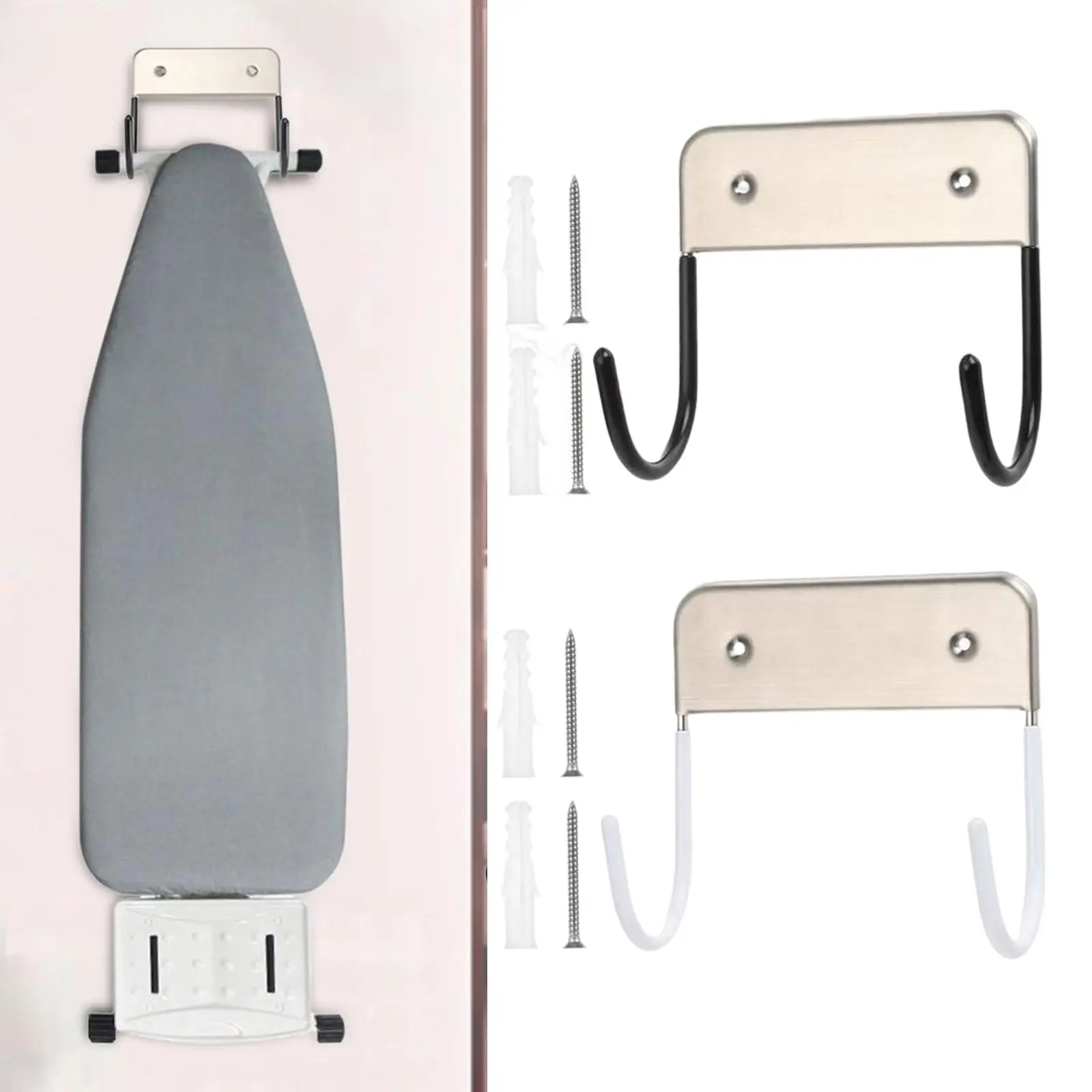 Home Ironing Board Holder Wall Hanging Removable for Home Door