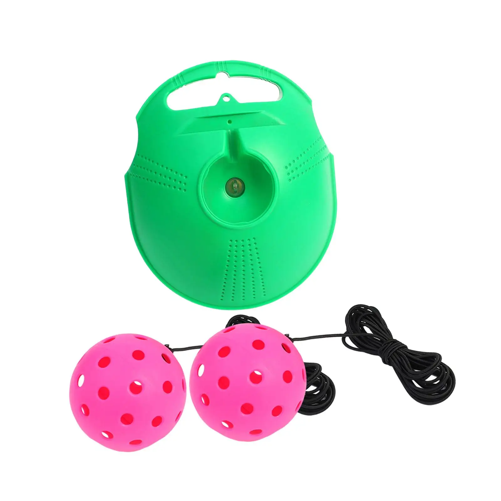 Pickleball Trainer Solo Pickleball Training with 40 Holes Pickleball Ball Outdoor Indoor with Handle Adult Kids Self Practice
