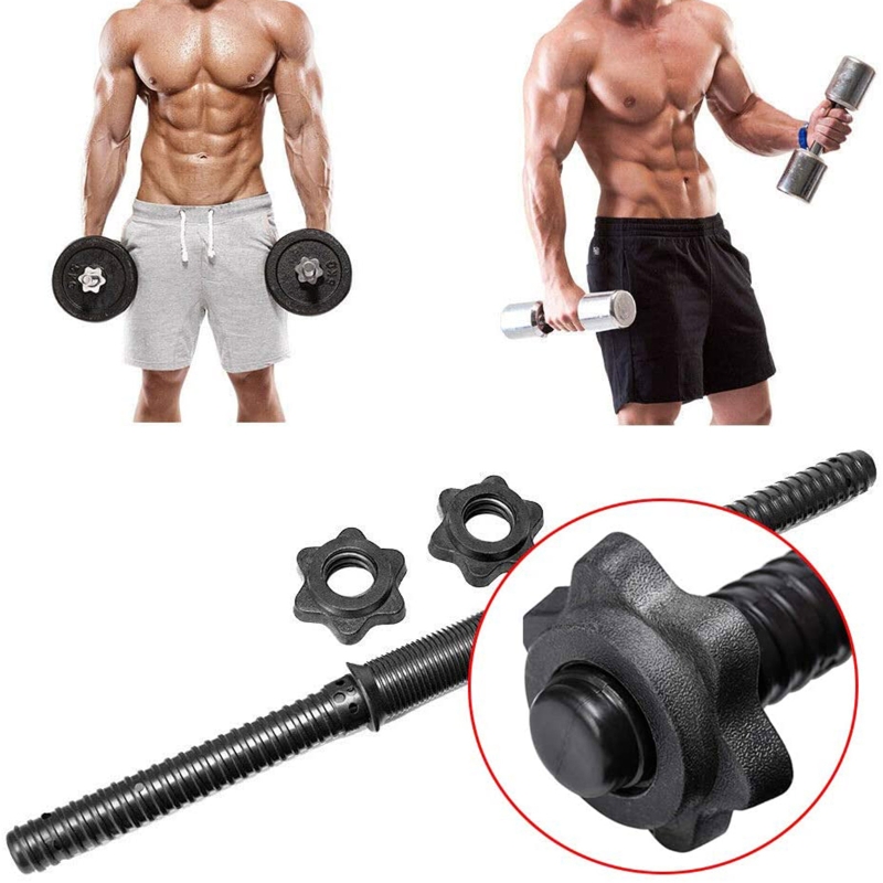 Description Picture 4 of item4Pcs Dumbbell Rod Nut Non-Slip Hex Nut Spinlock Collars Replacement Barbell Bar Hexagon Nuts for Barbells Bars Training