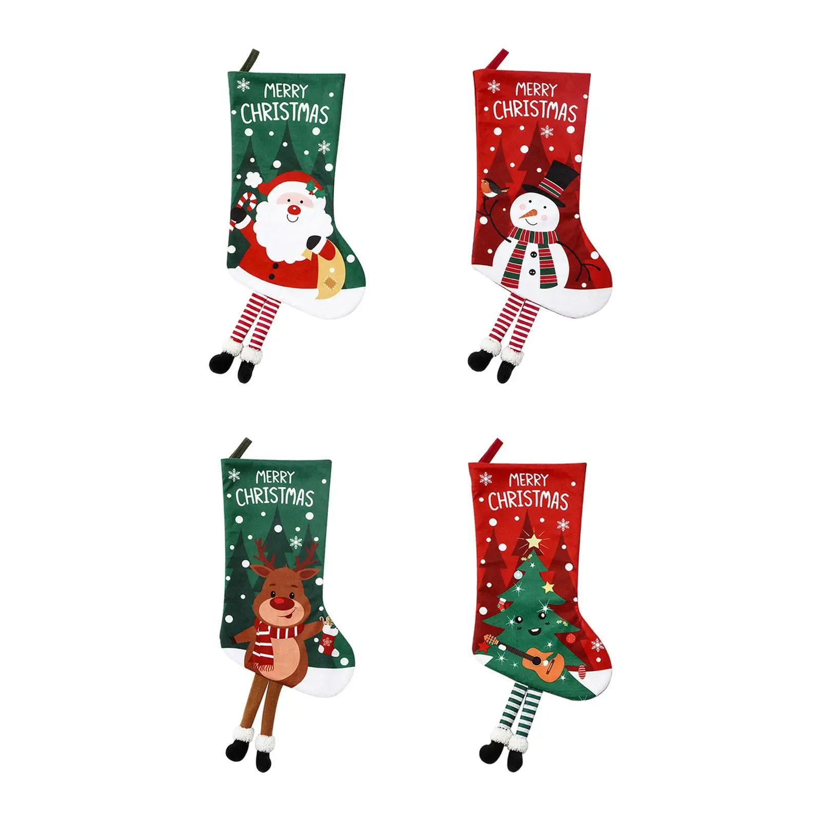 Christmas Stockings Gift Bag Christmas Tree Decoration, Party Supplies Sock Decoration Xmas Socks for Holiday Party Fireplace