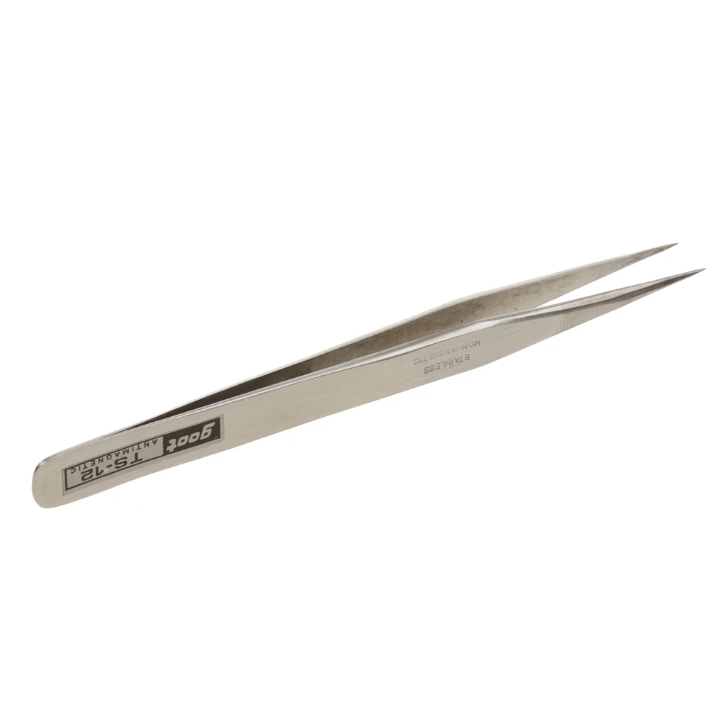 Stainless Steel Straight Tweezers False Eyelash Applicator Eyelash Extension