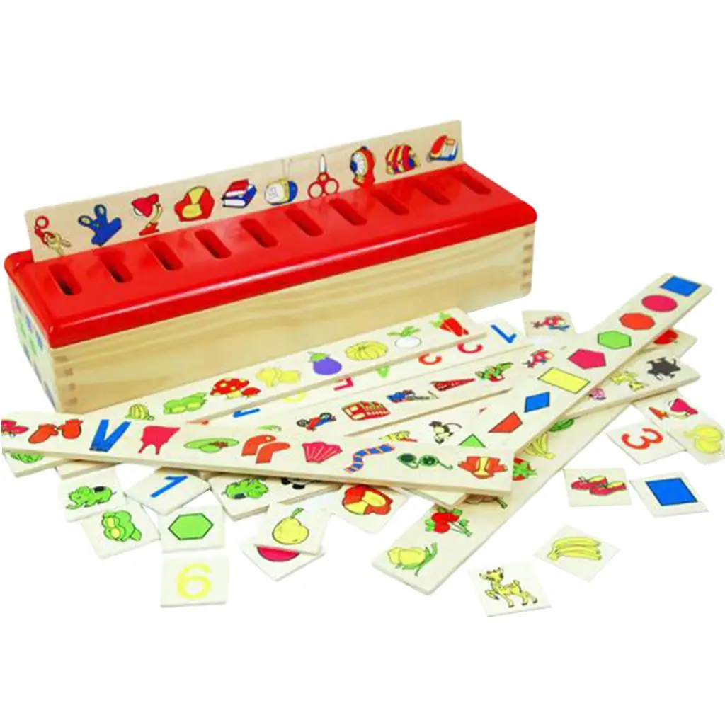 Knowledge Classification Box Children` Fruit Animal Pattern Pairing