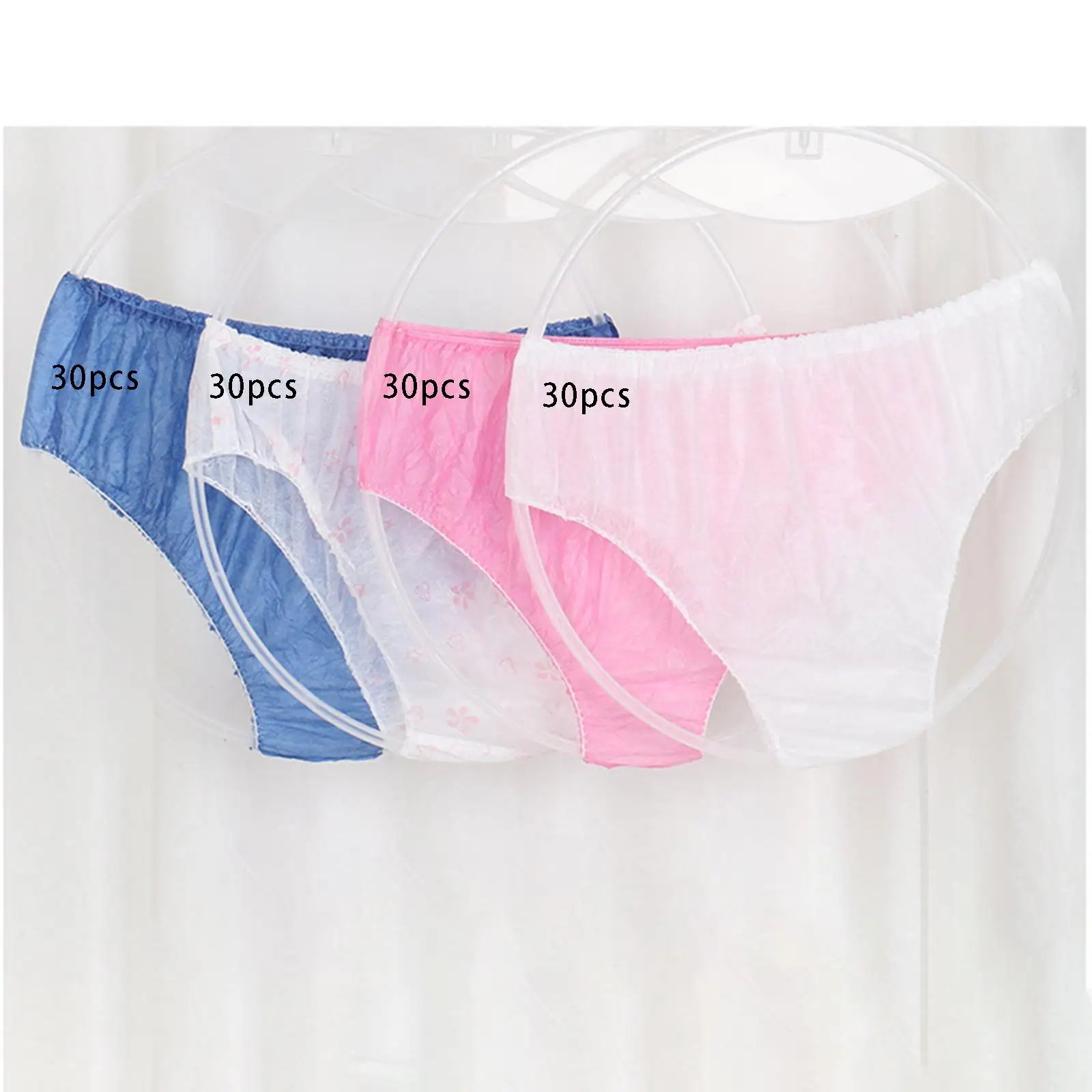 Disposable Briefs Non Woven Fabric Mid Waist Design Skin Friendly Breathable Healthy Panties for Hotel SPA Everyday Salon Ladies