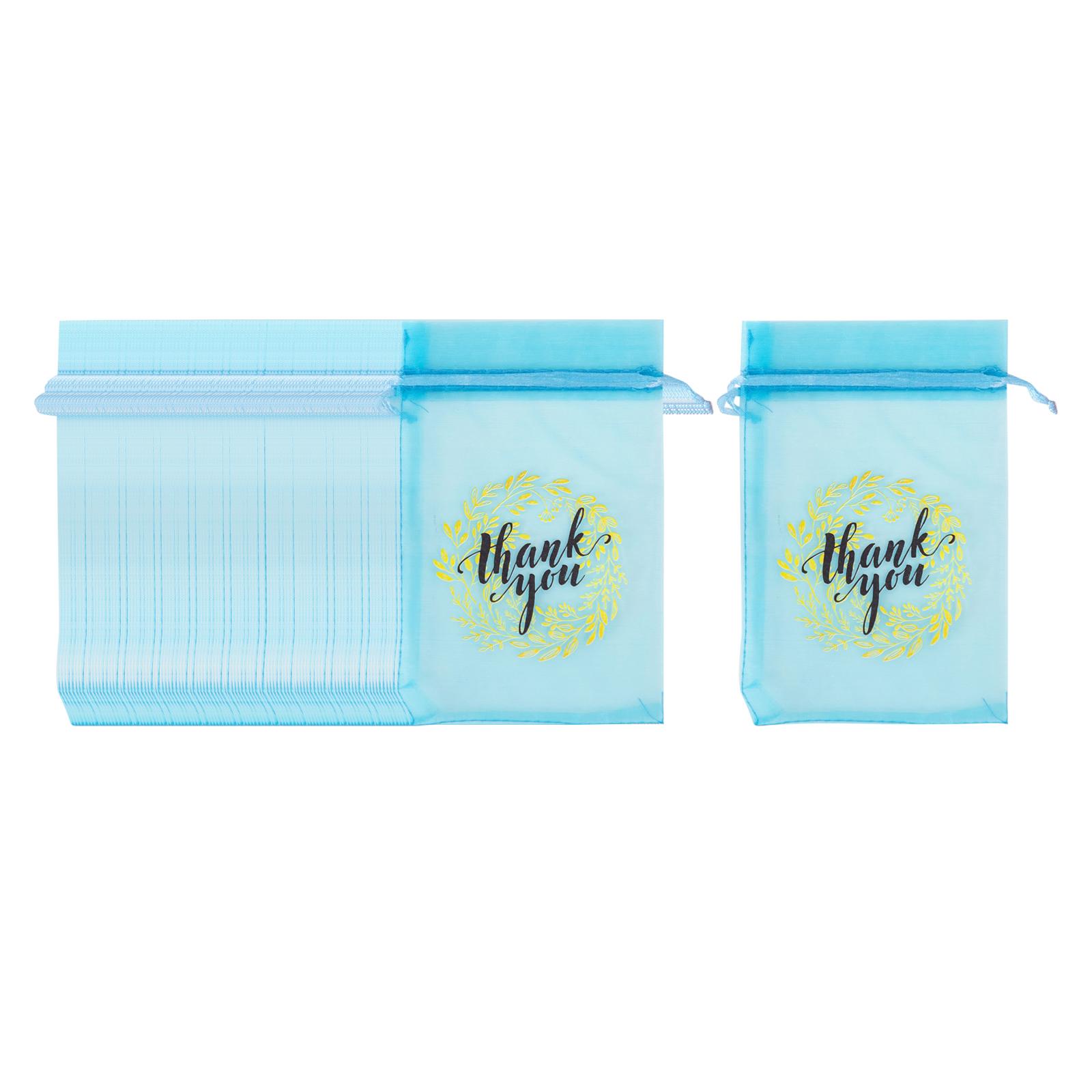 100x Portable Gift Bags Gift Candy Box Jewelry Pouches Wedding Favor Bags for Party Christmas Wedding Ornament Decoration