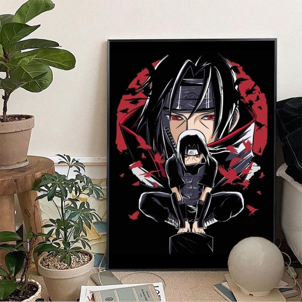 Бумажная бумага Uchiha Itachi с принтом для дома, гостиной, спальни, входа,  бара, ресторана, кафе, художественное украшение | AliExpress