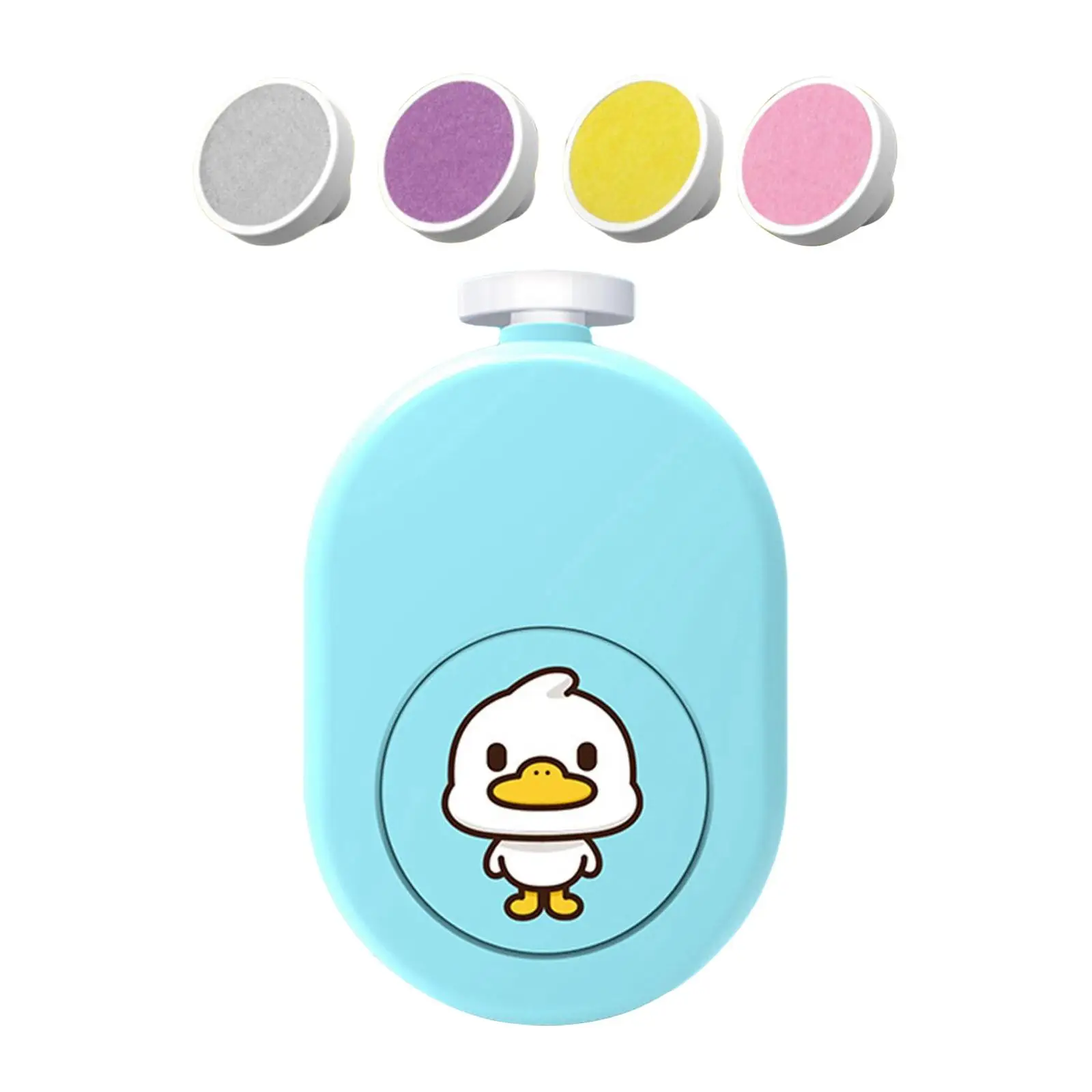 Cute Electric Baby Manicure Set Nail Fingernails Polishing Baby Nail Grooming Kit Nail Polisher for Infant Adults Kids