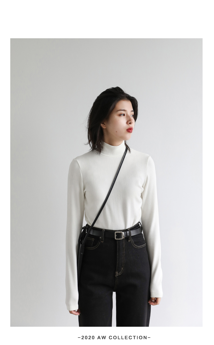 CHIC VEN Women Sweatshirt Turtleneck Pullovers Casual Solid Dralon Warm Bottom Blouse Office Lady Tops Autumn Winter 2023