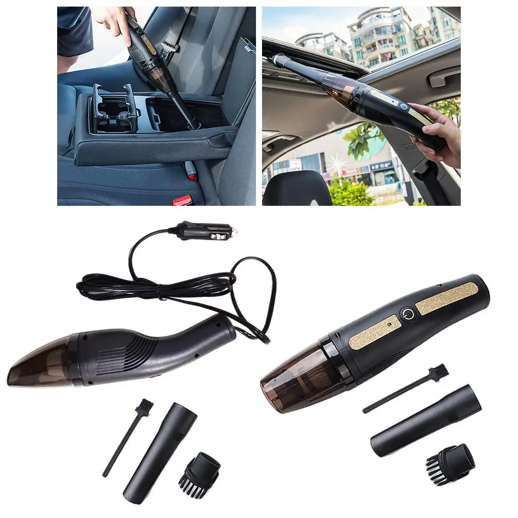 Portable Car Vacuum Cleaner Wet & with Long Nozzle for Car Seat