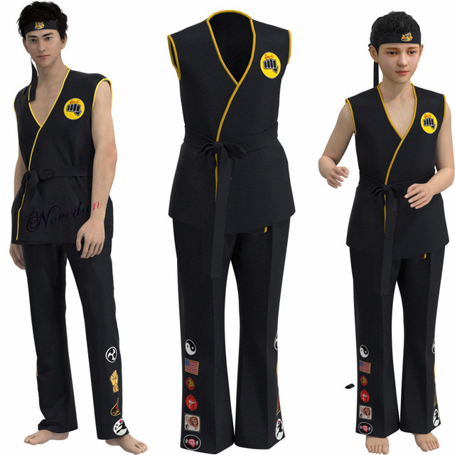 Sleeveless Karate Uniform Cobra Kai Tiger Martial Arts Taekwondo Karate Gi  Set