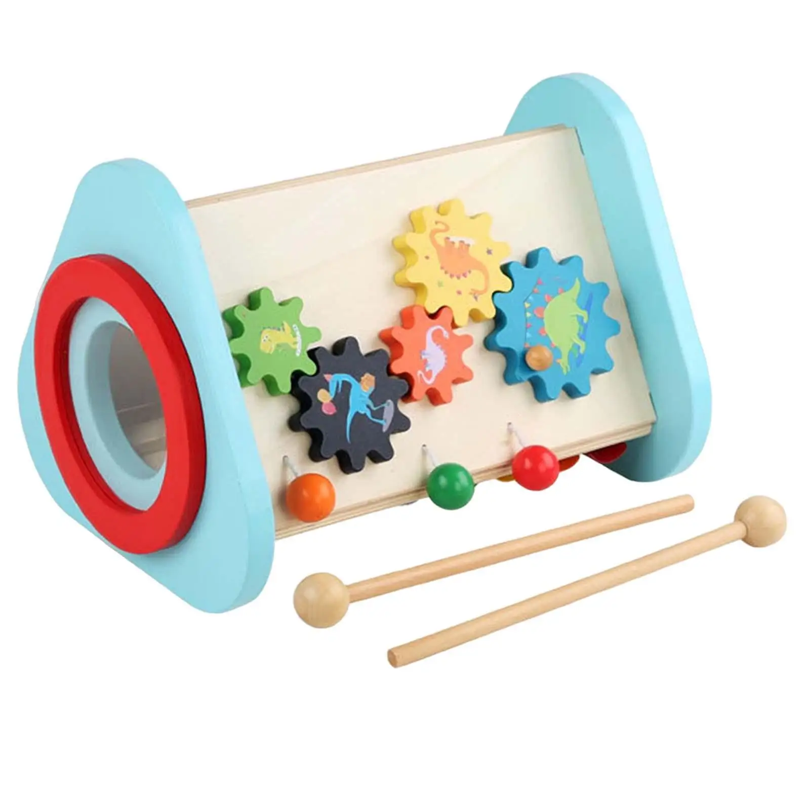 Percussion Instruments Toy Early Learning Sturdy Wooden Multicolor Kids Musical Instrument Toy for Boys Girls Children Gifts