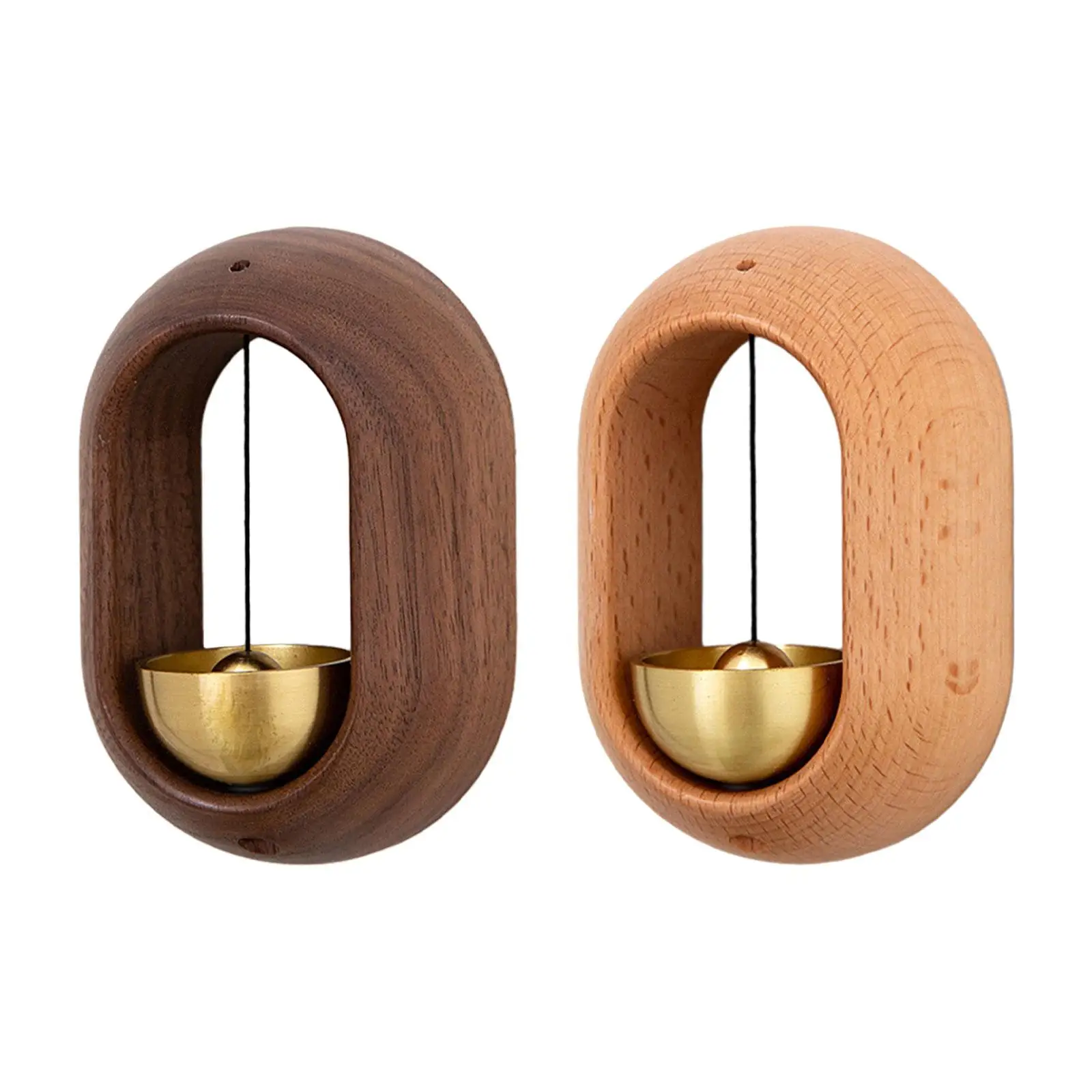 Shopkeepers Bell Japanese Style Wood Entry Doorbell for Shop Entrance Fridge