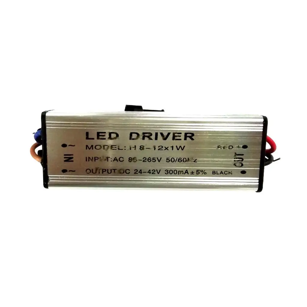 8-12W LED Constant Current Driver AC 85-265V To DC 24-42mA