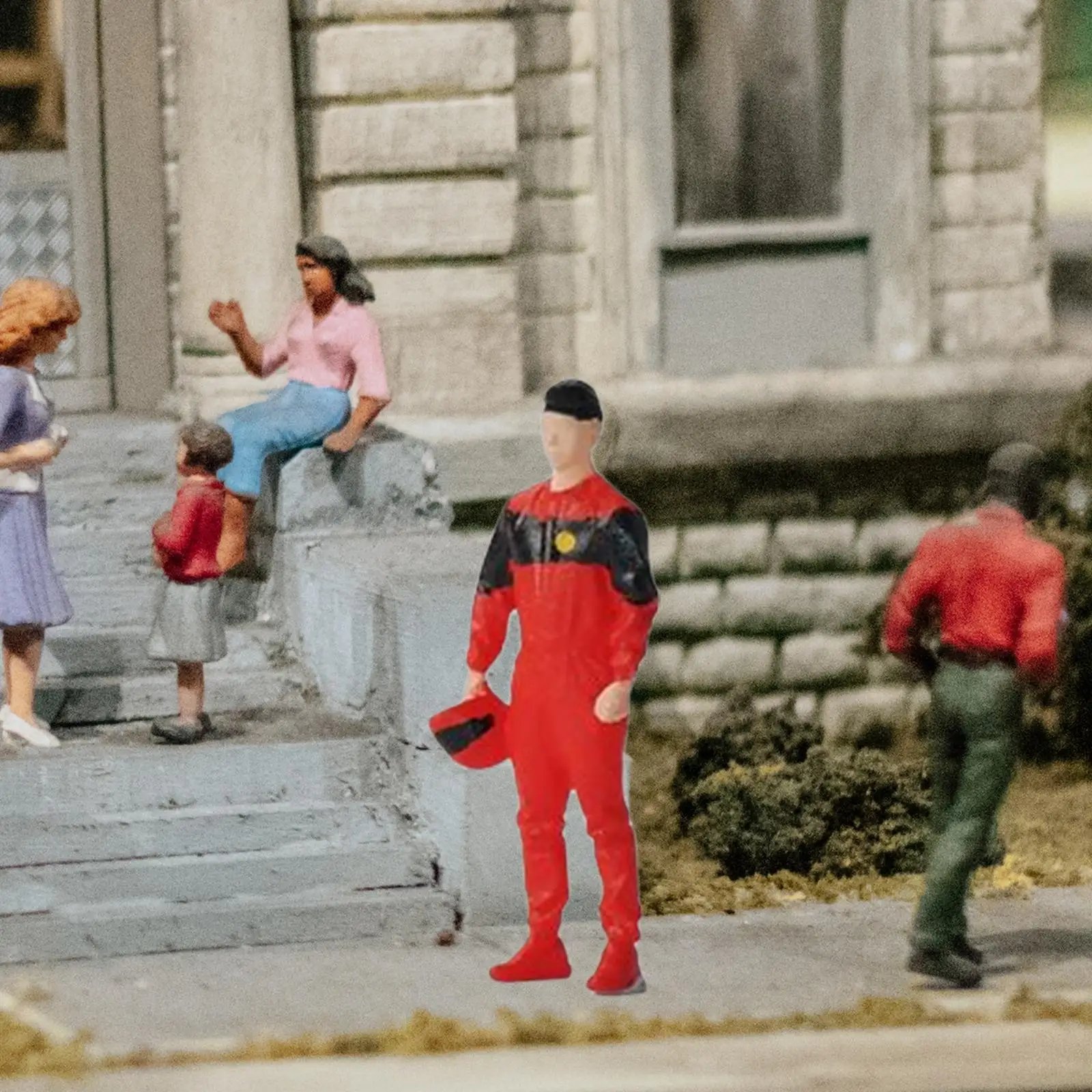 1/64 Racer Boy Figures Fairy Garden Movie Props Layout Miniature Decoration