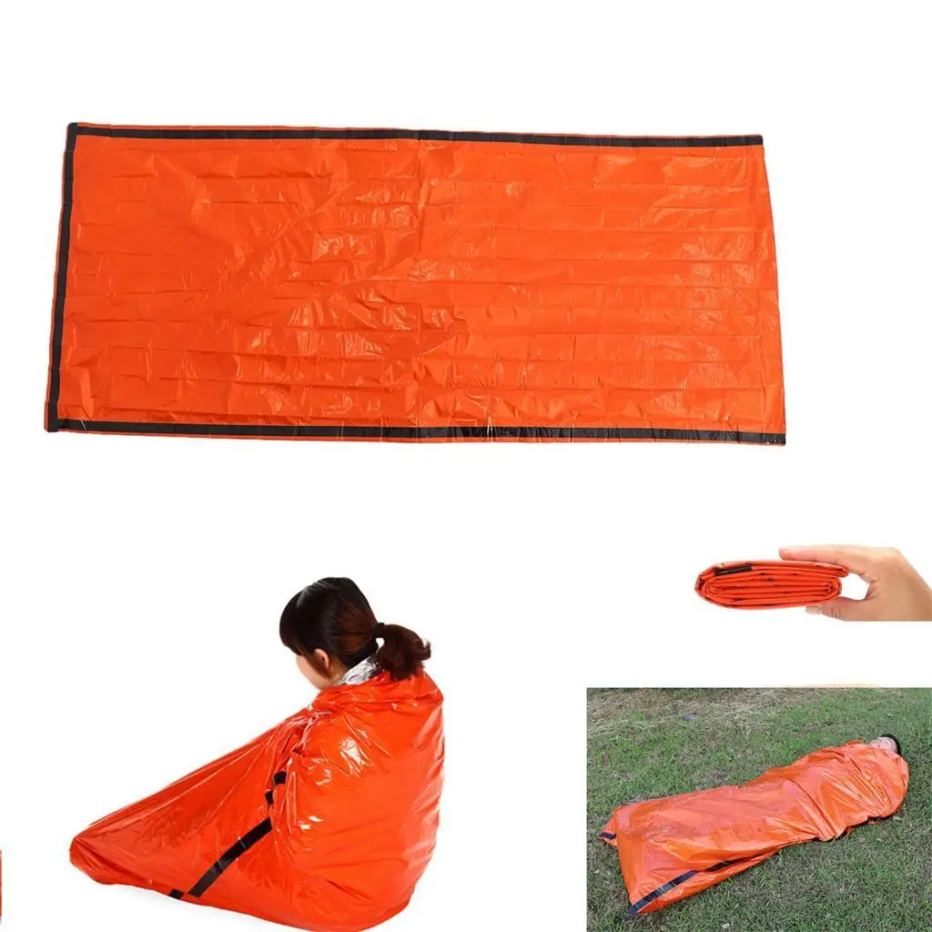 MagiDeal Portable Compact Waterproof Reusable Emergency Camping Survival Sleeping Bag for Outdoor Camping Travel Hiking