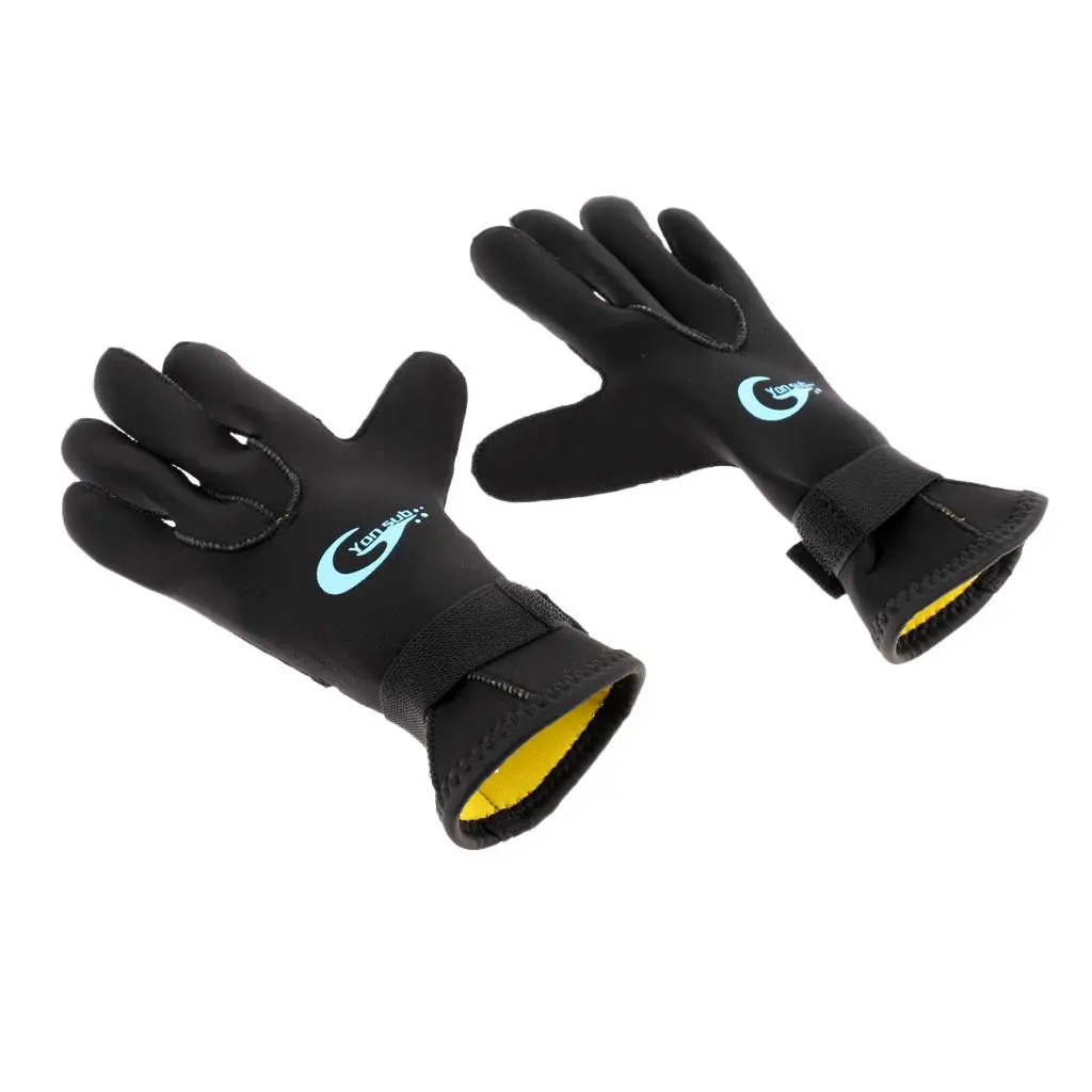 1 Pair Elastic Keep Warm 3mm Neoprene Wetsuit Gloves Anti Slip Anti-scratch Scuba Diving Spearfishing Gloves S/M/L/XL