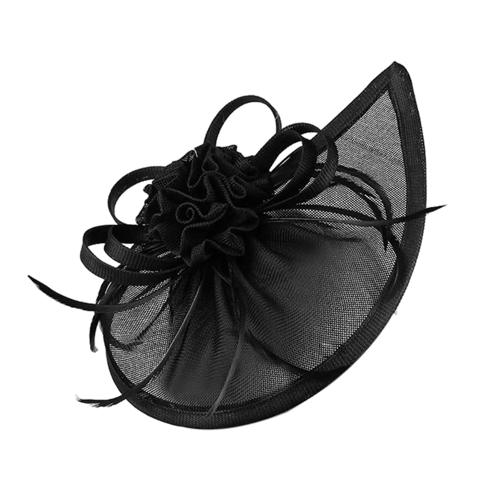 Black Fascinators Hat Headpiece Top Hat Clip Veil Headband Mesh Costume for Wedding Women Tea Party Hair Decoration Evening