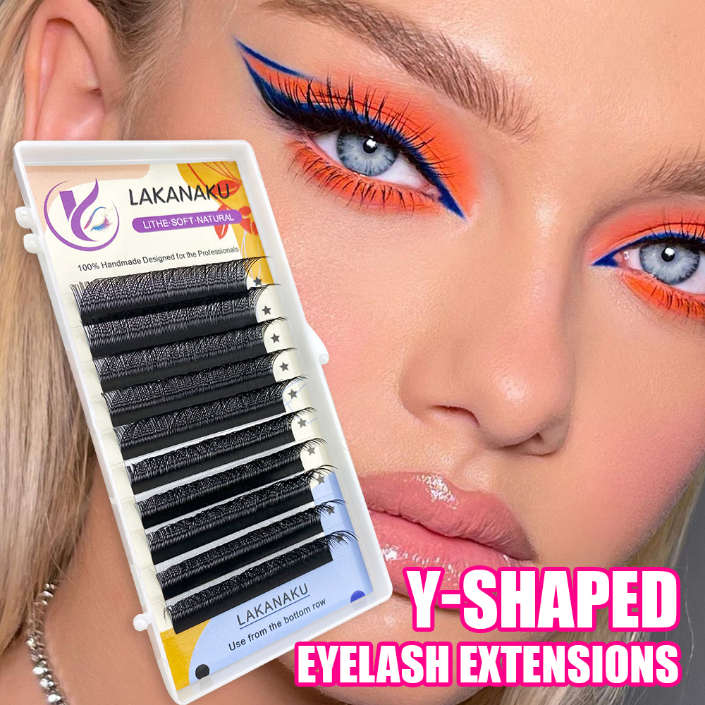 Best of Lakanaku Y Lashes Cilia And Volume Brazilian False Eyelashes Supplies YY Cilios Faux Mink Lashes Y Shape Eyelash Extension Reviews & Tips