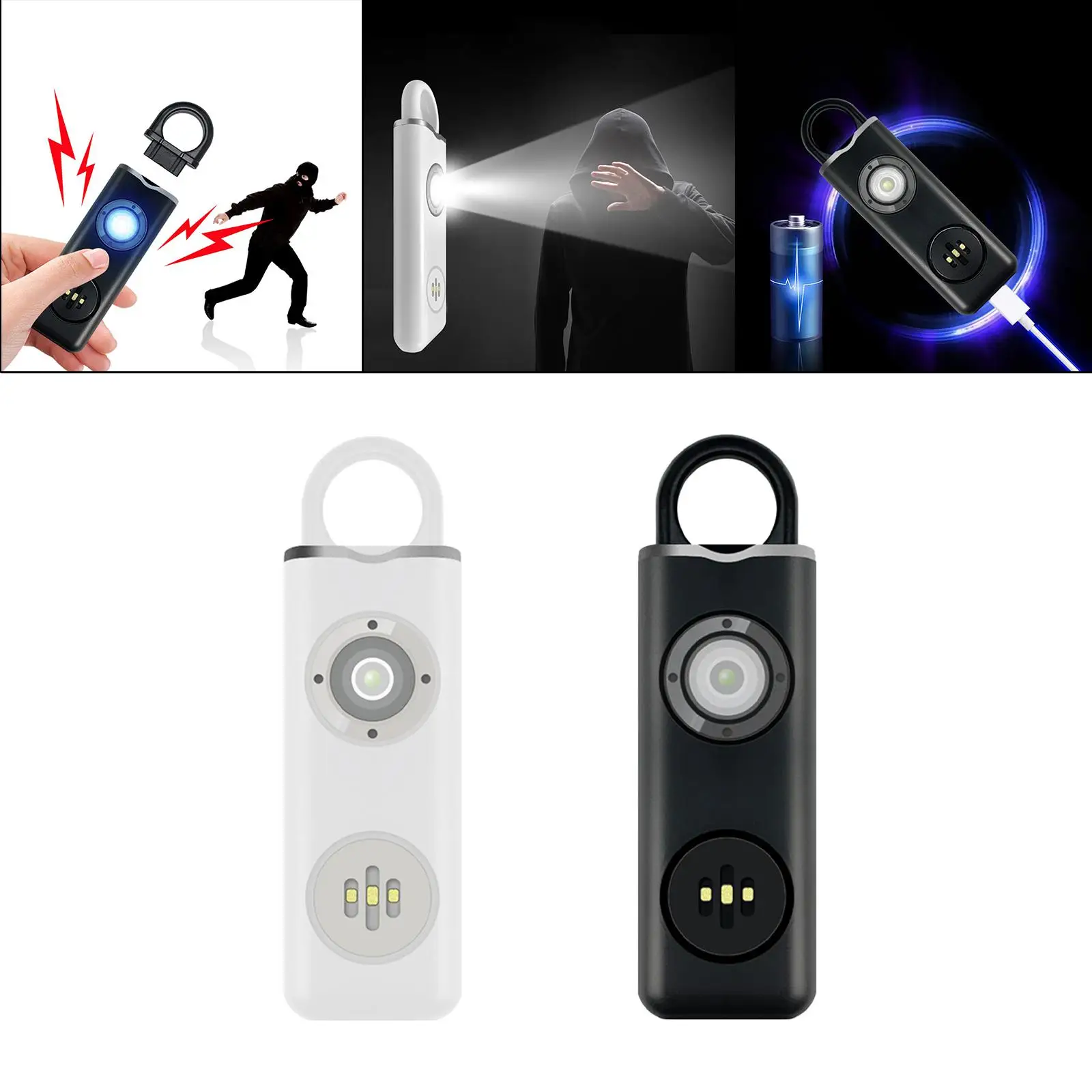 Loud 130dB Personal Alarm Alarm Emergency Alarm for Camping Hiking