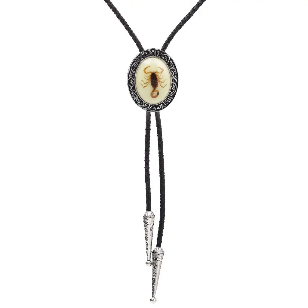Vintage Scorpio Leather  Necklace Durable Fashion Accessory for Men