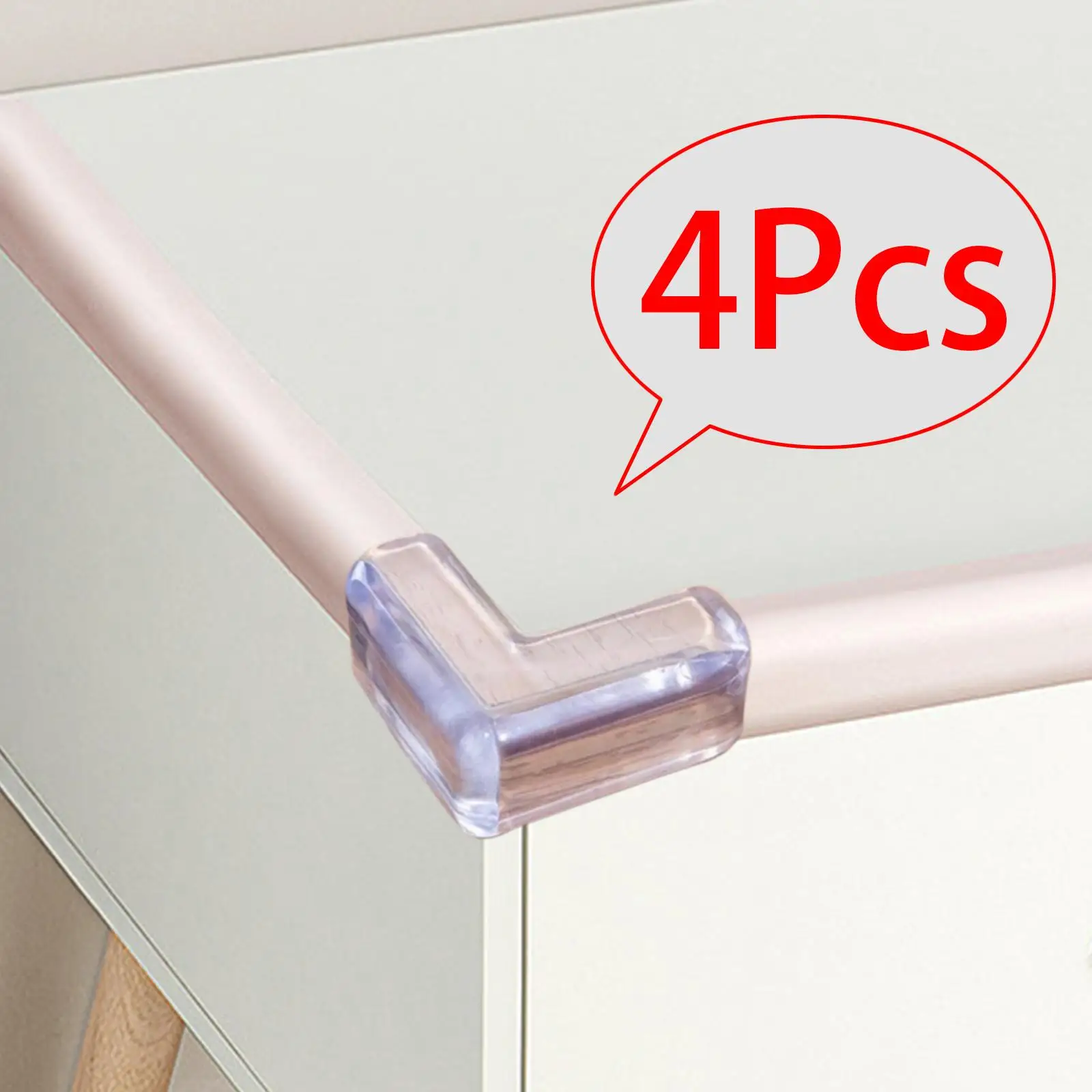 4Pcs baby table corner Protector Corner Cushions Transparent Desk Edge Cushion for Cabinet